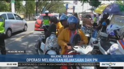 Operasi Zebra di Majene, Pelanggar Jalani Sidang di Tempat