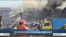 Pabrik Produksi Tinta di Surabaya Ludes Terbakar