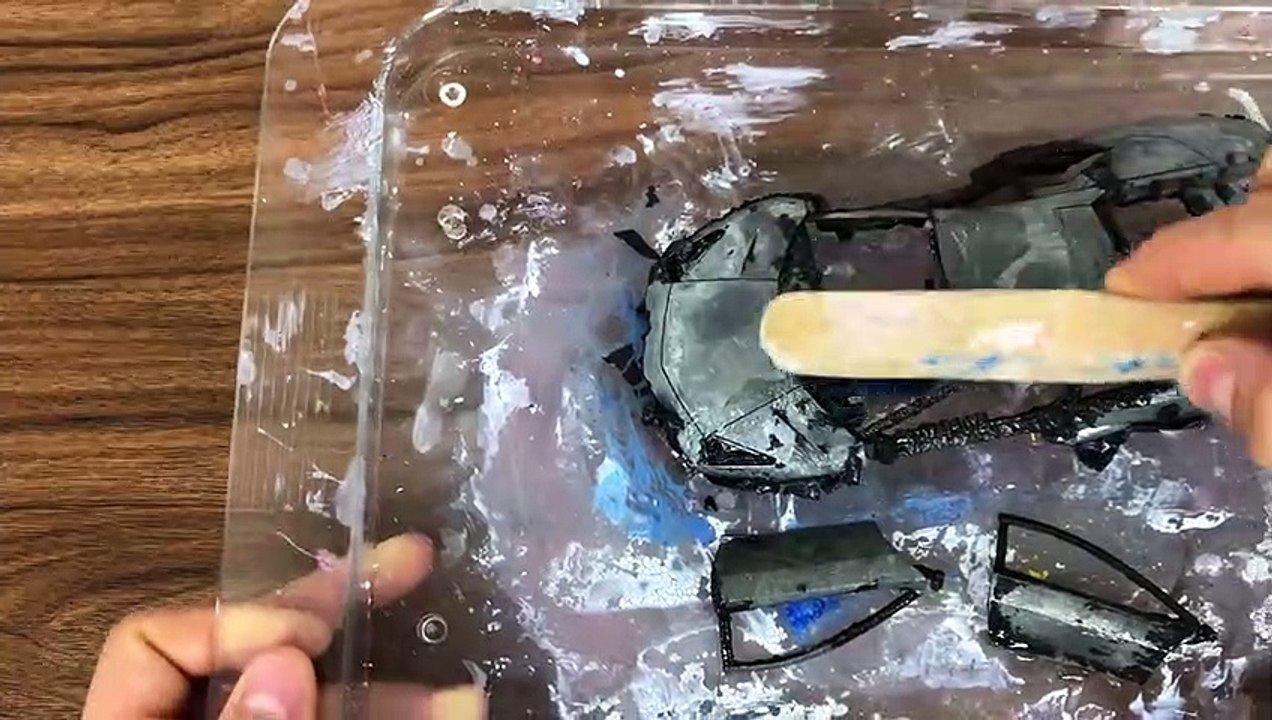 Restoration Toy Car - Lamborghini - Old SuperCar Reventón Model