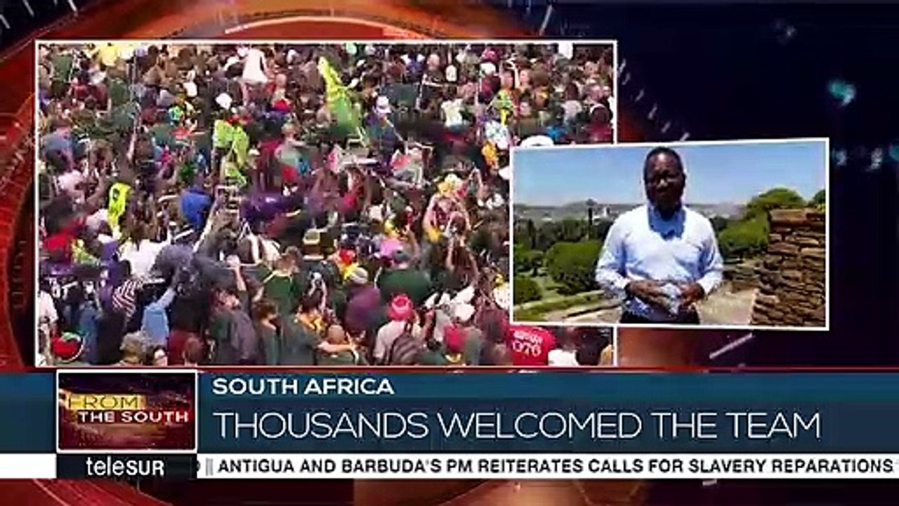 South Africa's National Rugby Team Receives a Hero's Welcome