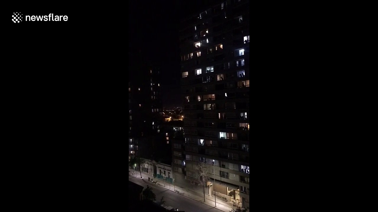 Powerful moment Chilean opera singer serenades Santiago amid enforced curfew