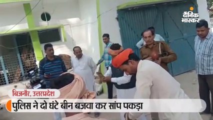 पुलिस ने दो घंटे बीन बजवाकर पकड़वाया सांप, बिल से बाहर आते ही सपेरे को डसा