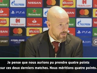 Groupe H - ten Hag : "Nous méritions 4 points sur les 2 derniers matches"