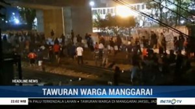 Tawuran Antar Dua Kelompok Warga Terjadi di Manggarai