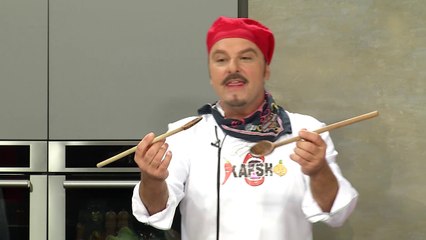 Kafsho #22 - Bërxolla gici me salcë kërpurdhash, Sallatë me qiqra e kastravec
