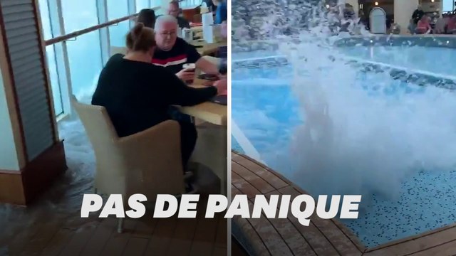 Rien ne semble pouvoir perturber ces touristes anglais