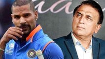 Gavaskar warns dhawan's slow innings | ஷிகர் தவானுக்கு கவாஸ்கர் எச்சரிக்கை