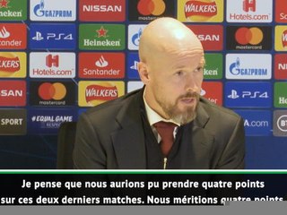 Groupe H - ten Hag : "Nous méritions 4 points sur les 2 derniers matches"