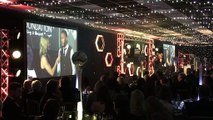 Jamaal Lascelles speaks at the Newcastle United Foundation's annual dinner