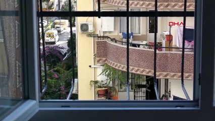 Apartmanın 4. katındaki mucize kurtuluş kamerada