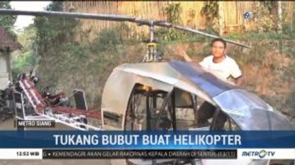 Tukang Bubut Rakit Helikopter untuk Atasi Macet