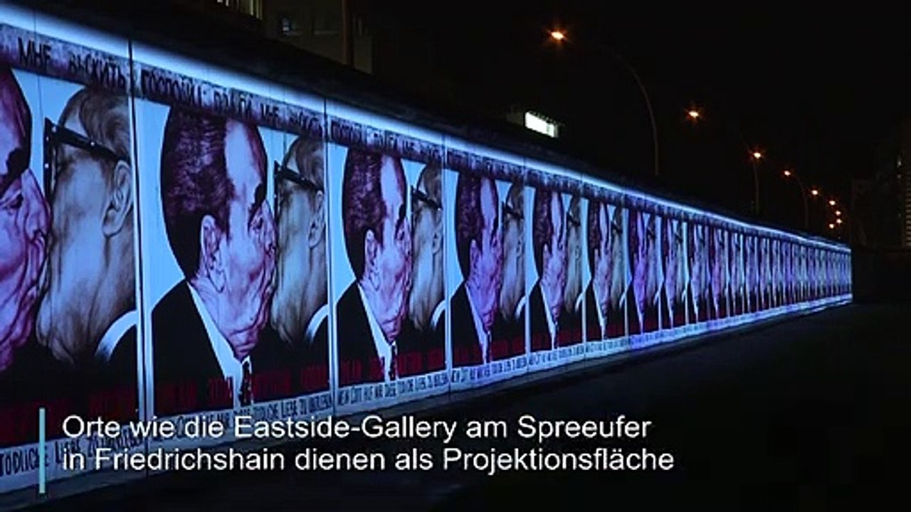 Videoprojektionen erzählen deutsche Geschichte