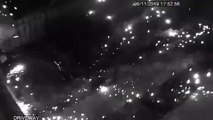 Watch the terrifying moment a firework explodes on an Edinburgh family home on Bonfire Night