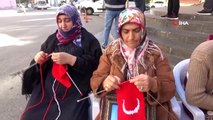 HDP önünde evlat nöbeti tutan annelerden Cumhurbaşkanı Erdoğan ve MHP lideri Bahçeli'ye 'Ay...