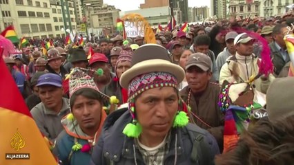 Thousands of Bolivians march over disputed election