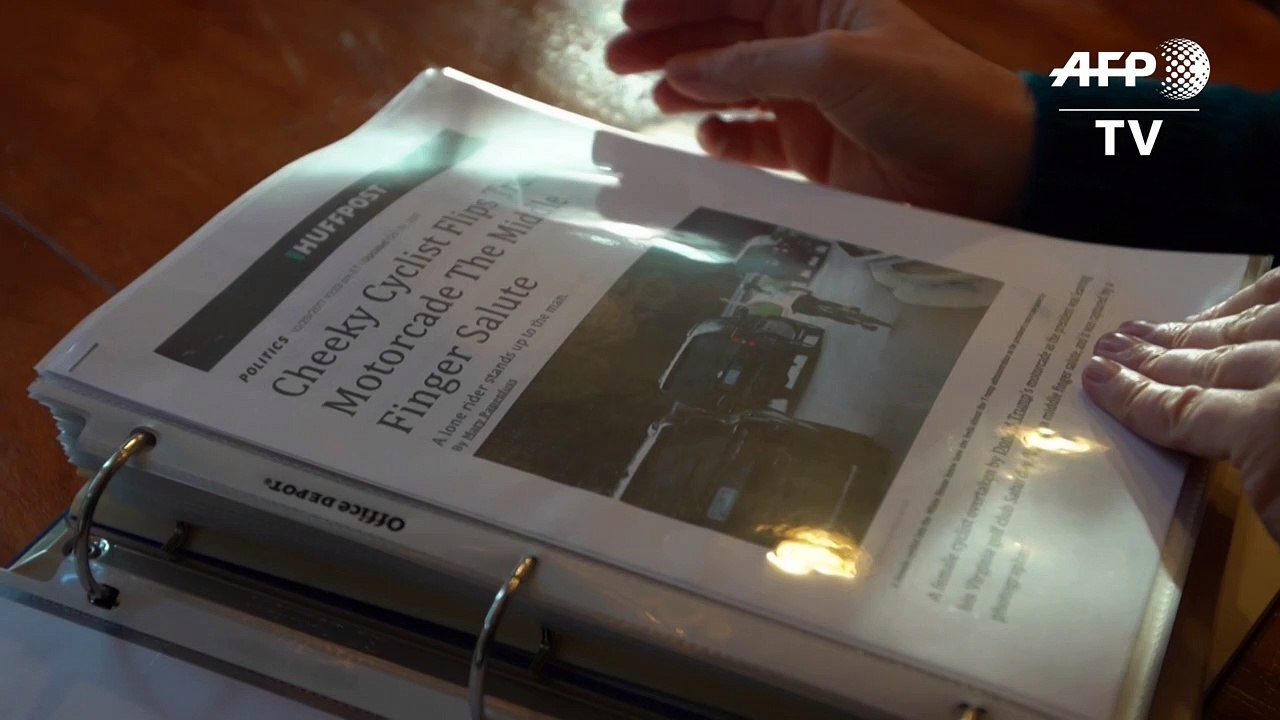 Frau gewinnt nach finger für trump us-lokalwahl