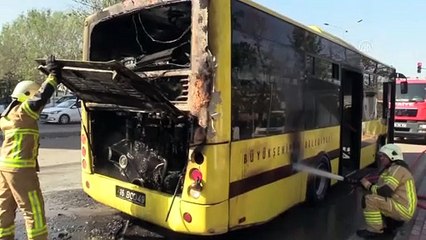 Bursa'da halk otobüsündeki yangın hasara neden oldu - BURSA
