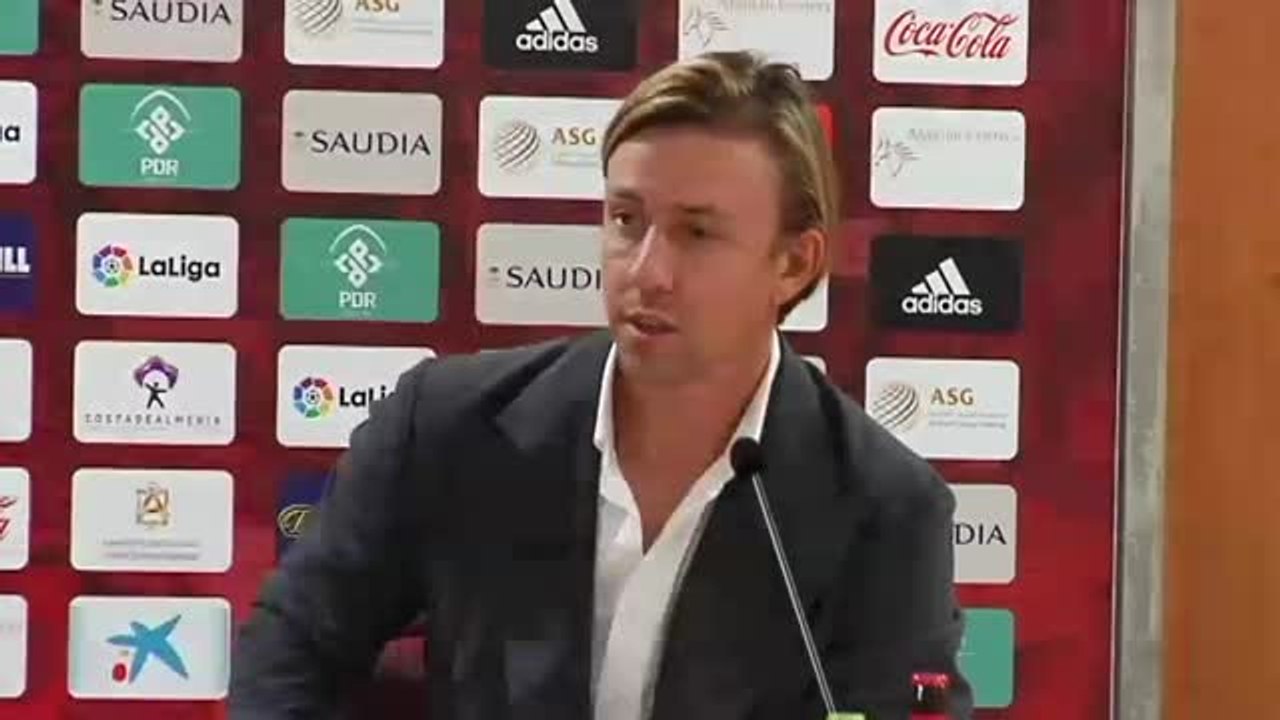 Guti Hernández: "Quería coger un equipo con un objetivo grande y creo que el Almería lo tiene"