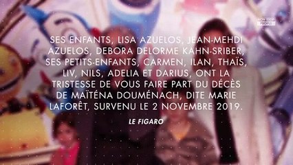 Marie Laforêt : le lieu et la date de ses obsèques révélés