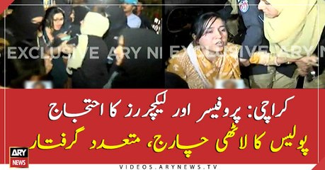 Police stage crackdown on teachers in Karachi