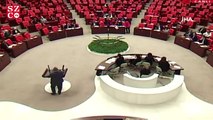 Meclis kürsüsünden Arınç'a tepki