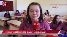 Lisede 'gözetmensiz sınav' uygulaması