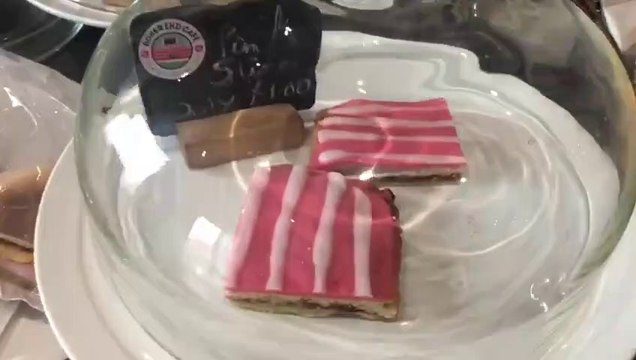 Mackem favourite the pink slice is taken to the next level with the red and white pink slice