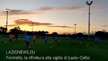 Lazio-Celtic, la rifinitura della vigilia di Europa League