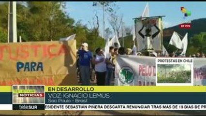 Protestan contra hijo del presidente Bolsonaro en Brasil