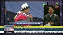 Bolivia:pdte. Evo Morales agradece apoyo del pueblo ante plan golpista
