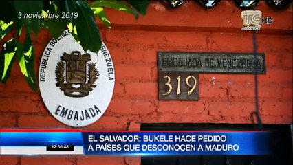 Presidente de El Salvador pide a otros países que desconocen a Maduro que expulsen a sus diplomáticos
