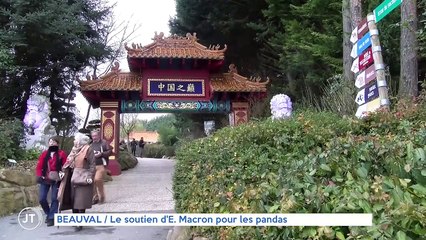 BEAUVAL Le soutien d'E. Macron pour les pandas