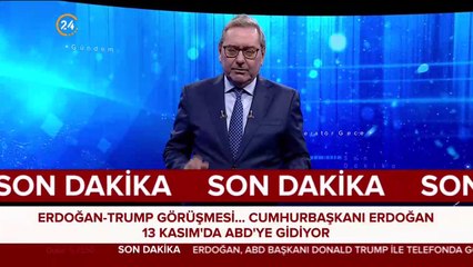 Cumhurbaşkanı Erdoğan 13 Kasım'da ABD'ye gidiyor