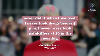 Jamie Lee Curtis got candid about being 20 years sober and hosting recovery meetings on the Freaky Friday set
