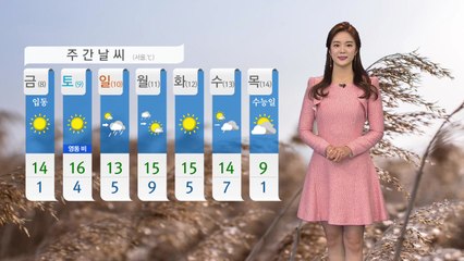 [날씨] 오늘 아침 쌀쌀...내일 '입동' 서울 1℃ / YTN