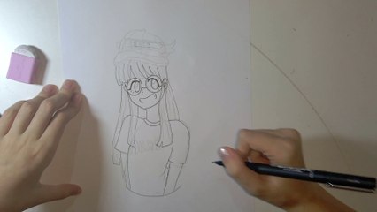 DESENHANDO PERSONAGENS DE ANIME - ARALE ( Dr. Slump )