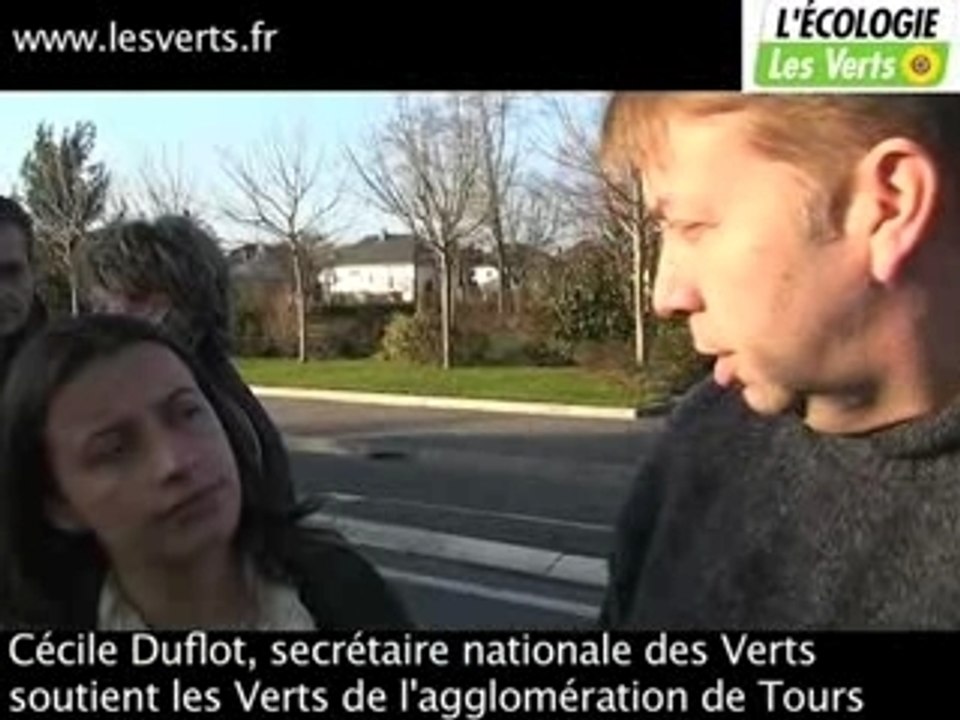 Cécile Duflot et les listes écolo de l'agglo de Tours
