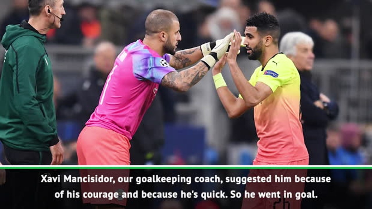 Guardiola praises courageous stand-in goalkeeper Walker