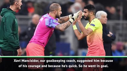 Guardiola praises courageous stand-in goalkeeper Walker