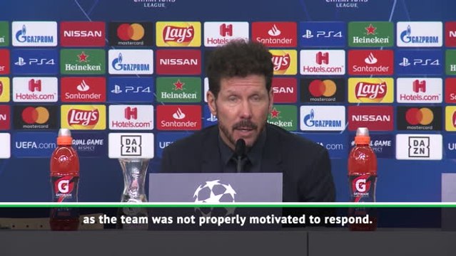 Simeone takes responsibility for poor Atletico start