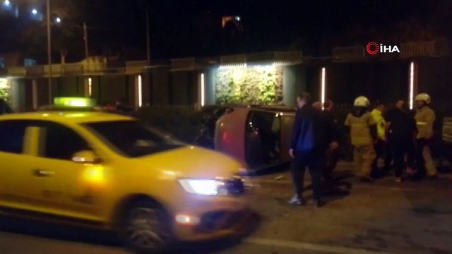 259 promil alkollü sürücü takla attı: 1 yaralı