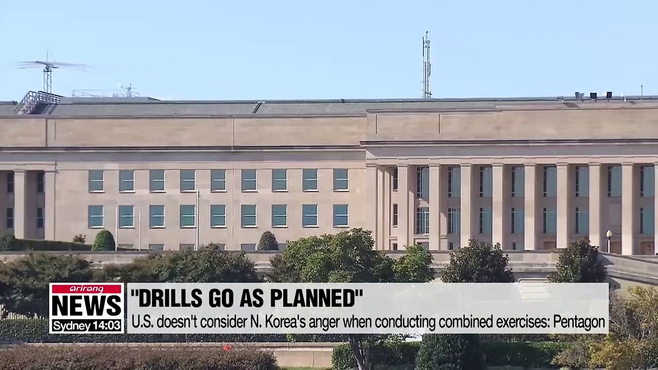 U.S. doesn't consider N. Korea's anger when conducting combined exercises: Pentagon