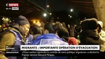 Camps de migrants à Paris : Des centaines de personnes en train d'être évacués depuis 6h ce matin au Nord Ouest de Paris