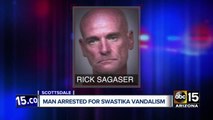 Man arrested in 5 swastika graffiti incidents in Scottsdale