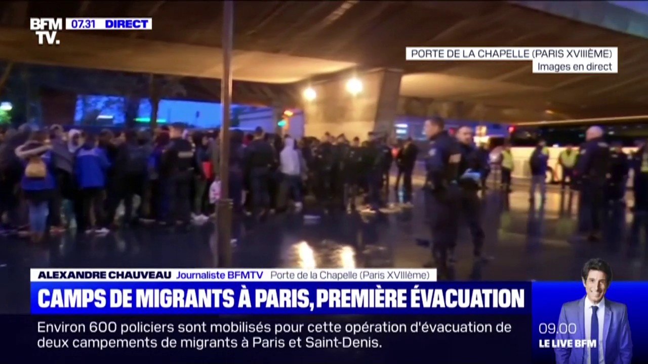 Évacuation de camps de migrants à Paris: le Préfet de police "ne tolérera pas de réinstallation"