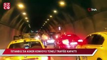 İstanbul’da asker konvoyu tüneli trafiğe kapattı