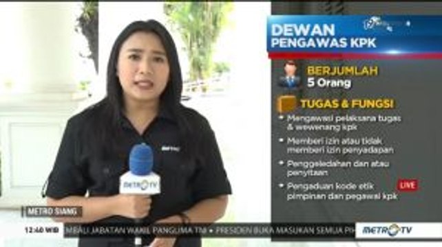 Presiden Godok Dewan Pengawas KPK