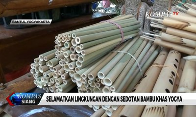 Sadar Sampah Plastik, Warga Yogya Ini Bikin Sedotan Bambu