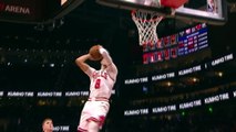 Zach LaVine connects on 360 slam