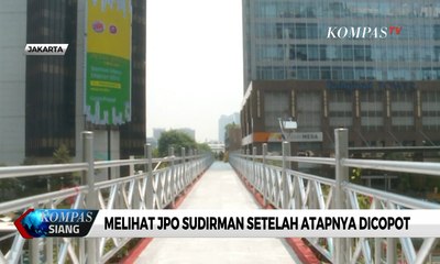 JPO Sudirman Copot Atap, Warga: Lebih Bagus, Terbuka, Instagrammable